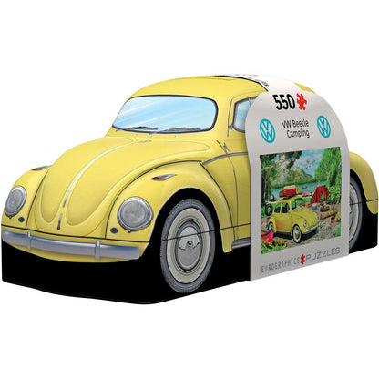 VW Beetle Camping 550 Piece Jigsaw Puzzle in Tin Eurographics - - Jigsaw Puzzle