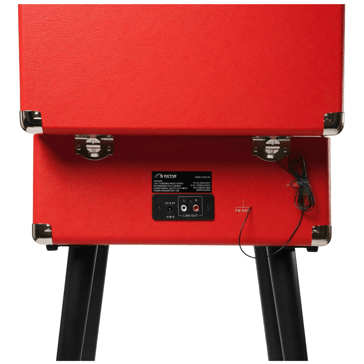 Victor Andover 5-in-1 Music Center with Chair-Height Legs and Bluetooth Function- Jupiter Gear Home- {{Product type}}