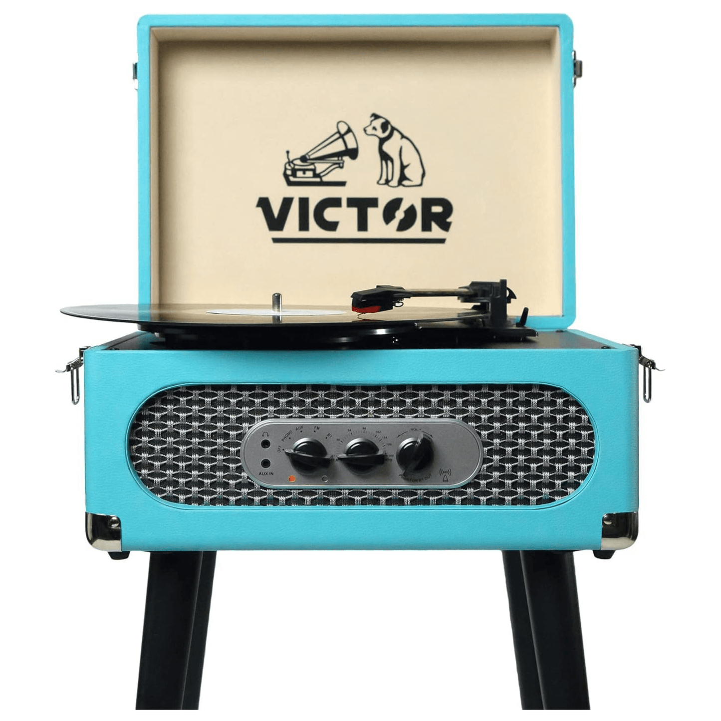Victor Andover 5-in-1 Music Center with Chair-Height Legs and Bluetooth Function- Jupiter Gear Home- {{Product type}}