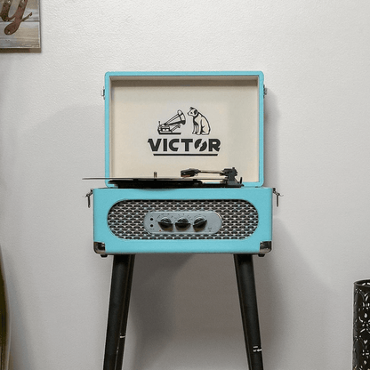 Victor Andover 5-in-1 Music Center with Chair-Height Legs and Bluetooth Function