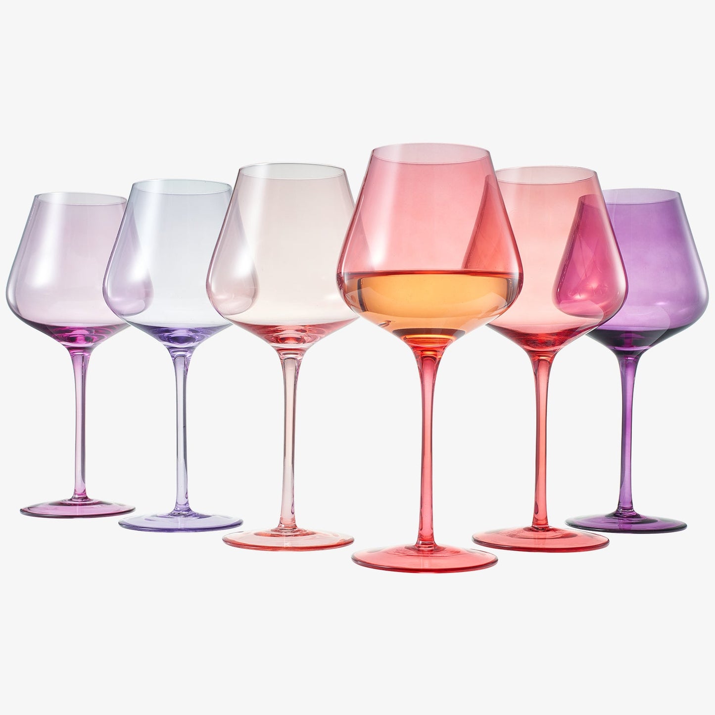 Love Stemmed Wine Glassware, Set of 6 - - Stemmed