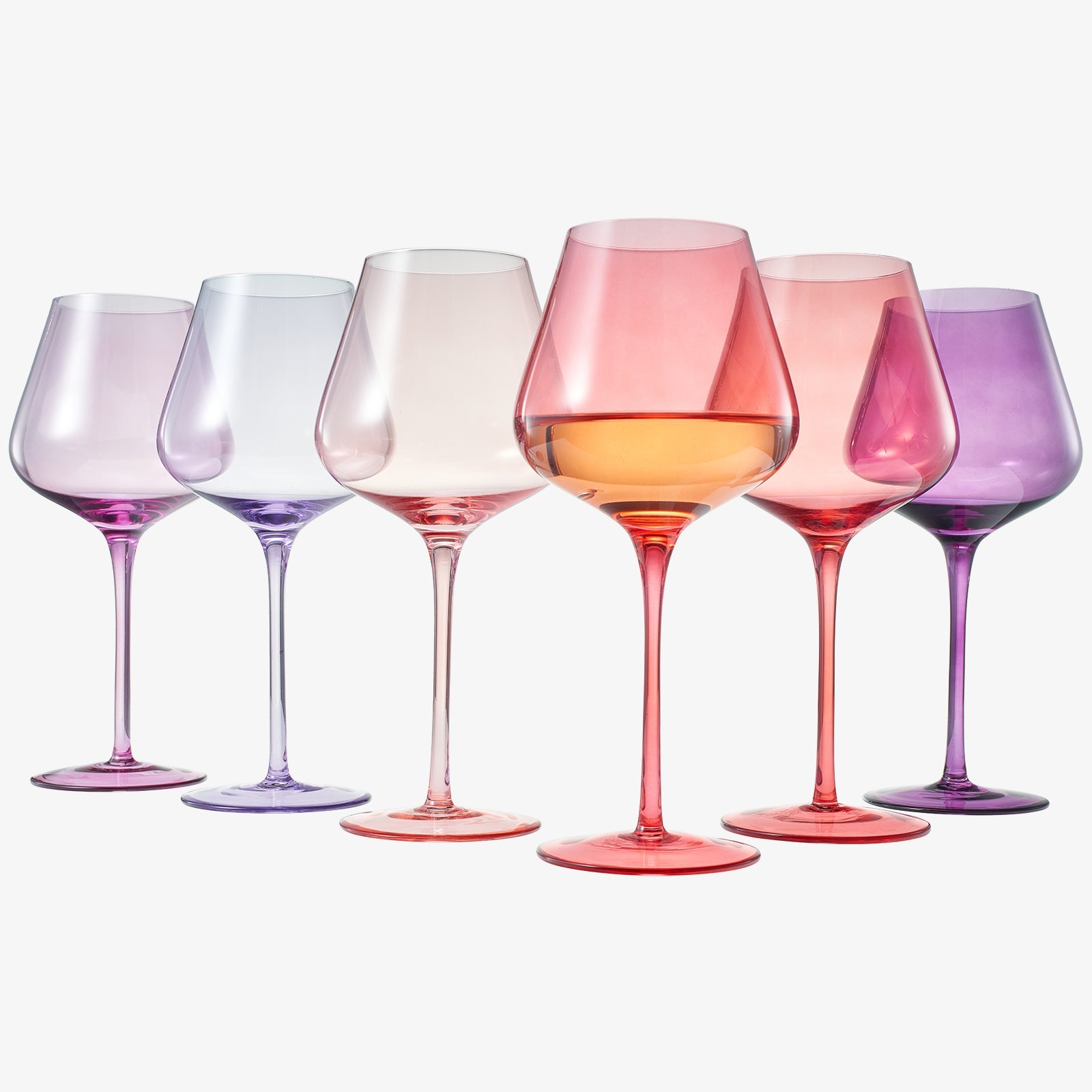 Love Stemmed Wine Glassware, Set of 6 - - Stemmed