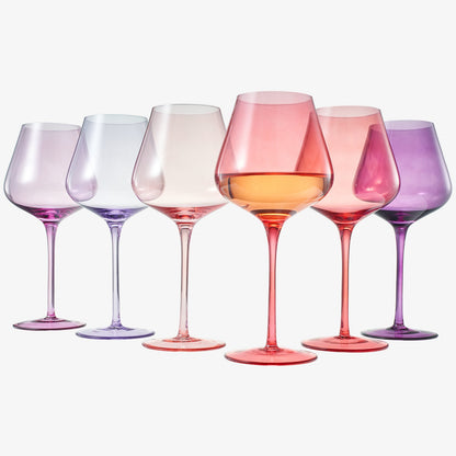 Love Stemmed Wine Glassware, Set of 6 - - Stemmed