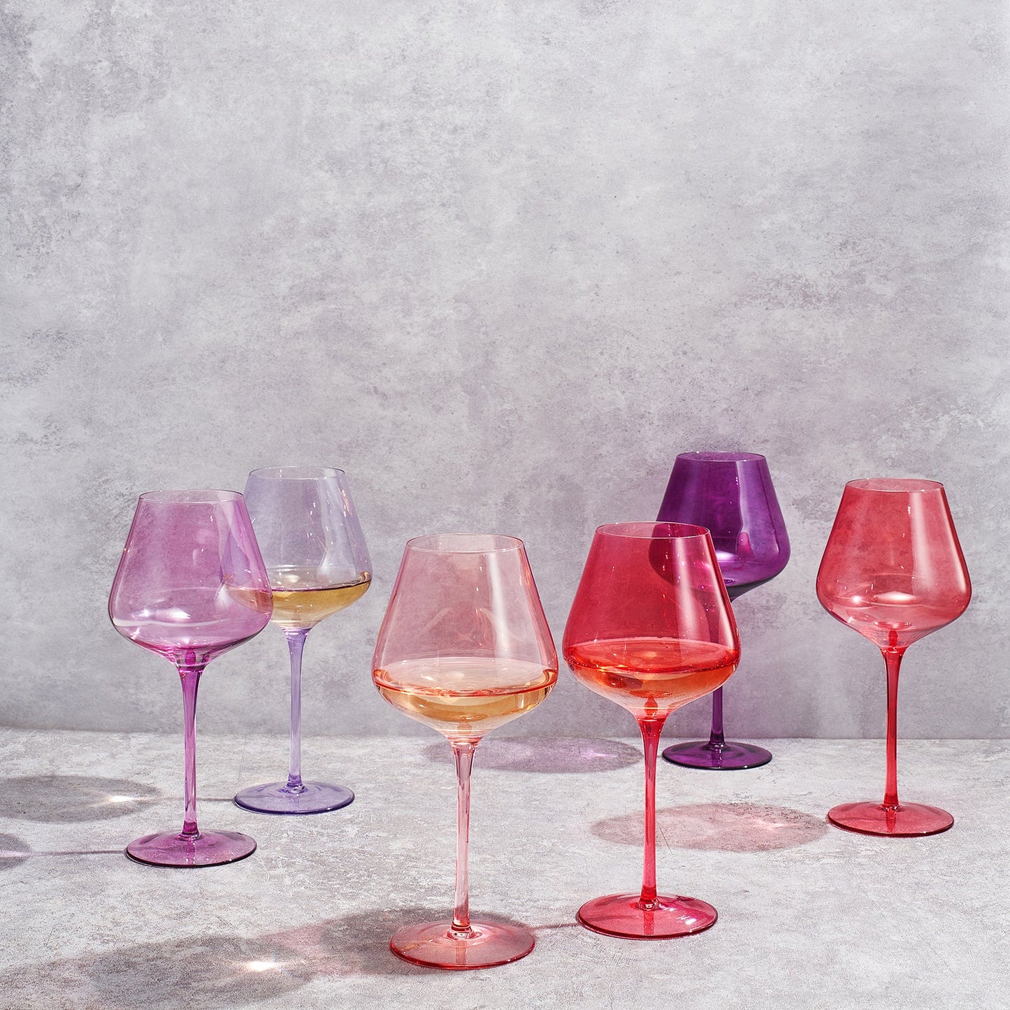 Love Stemmed Wine Glassware, Set of 6 - - Stemmed