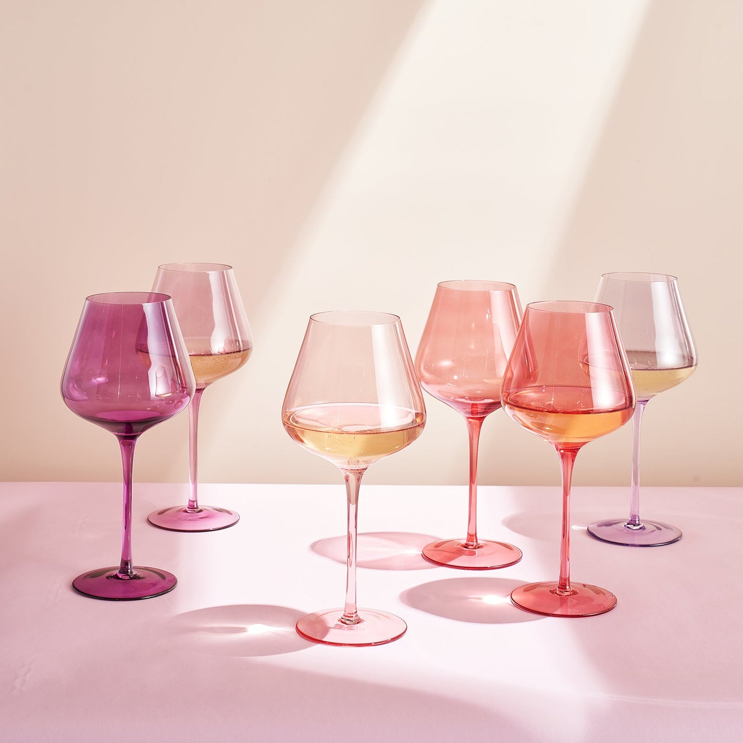 Love Stemmed Wine Glassware, Set of 6 - - Stemmed