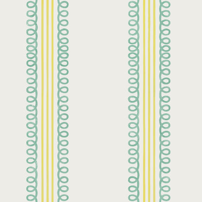 Veda (Teal and Yellow) Wallpaper - - Wallpaper