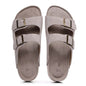 Genuine Leather Cork Sandals - Beige 40 - sandals