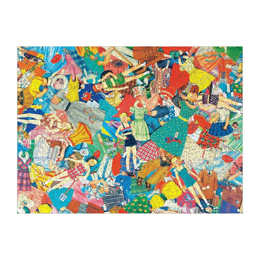 Vintage Paper Dolls 1000 Piece Jigsaw Puzzle Galison - - Jigsaw Puzzle