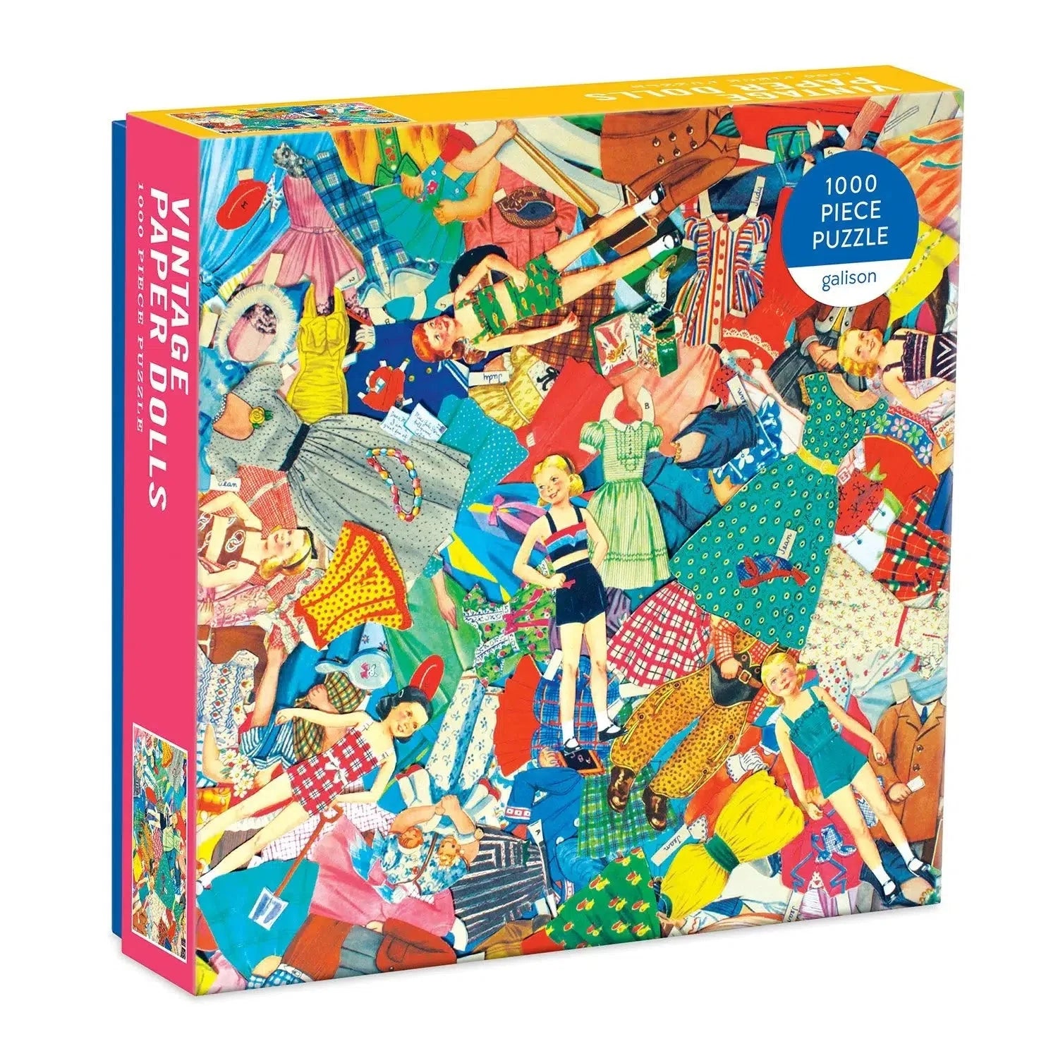 Vintage Paper Dolls 1000 Piece Jigsaw Puzzle Galison - - Jigsaw Puzzle