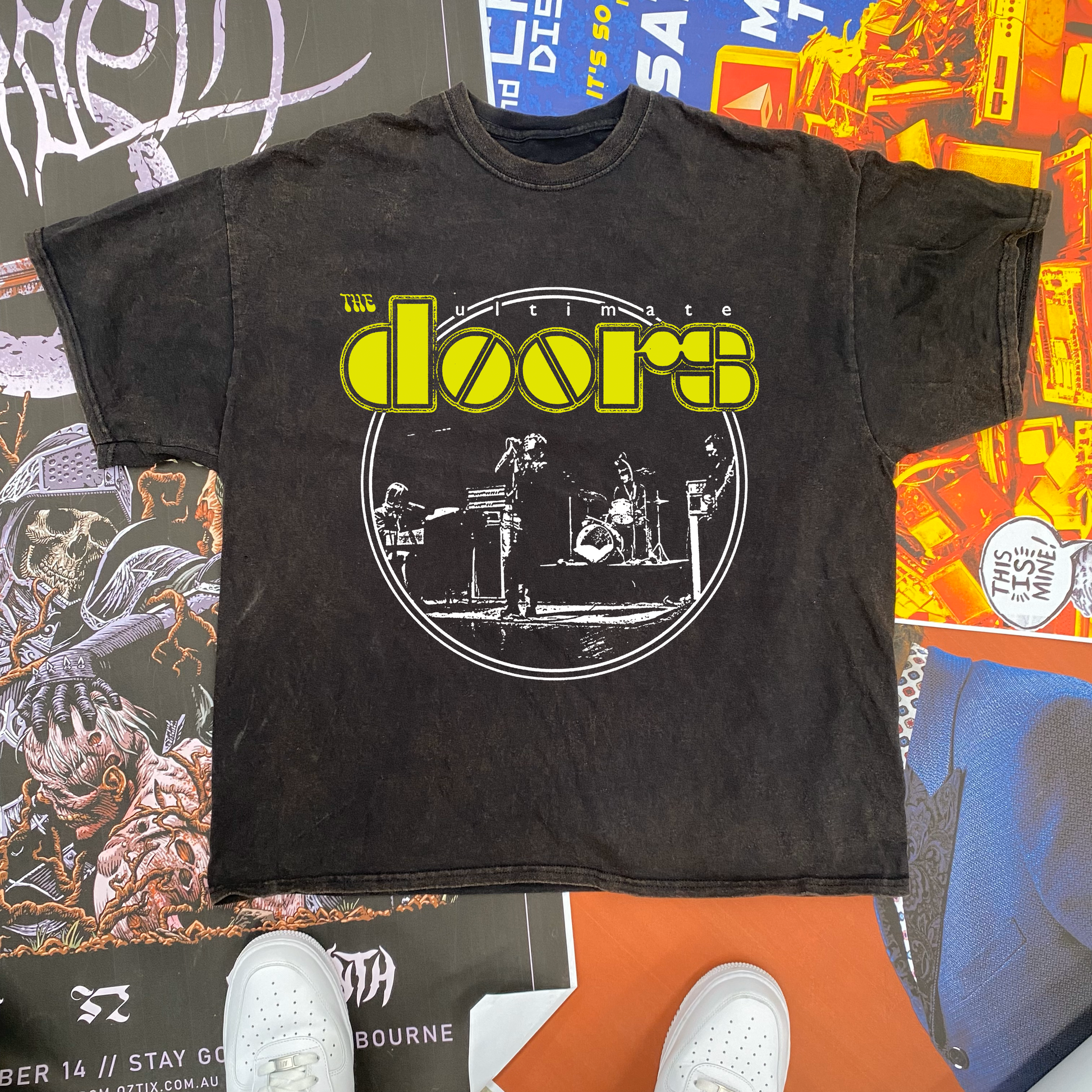 Vintage 'The Doors' Black T-Shirt- Parallel- {{Product type}}