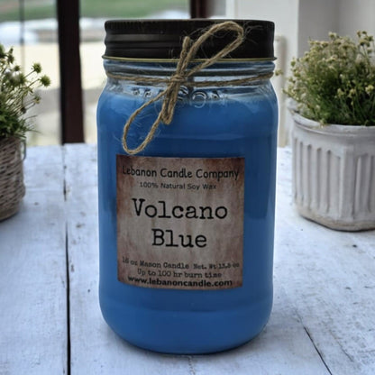 Volcano Blue Candle - - Candles & Melts