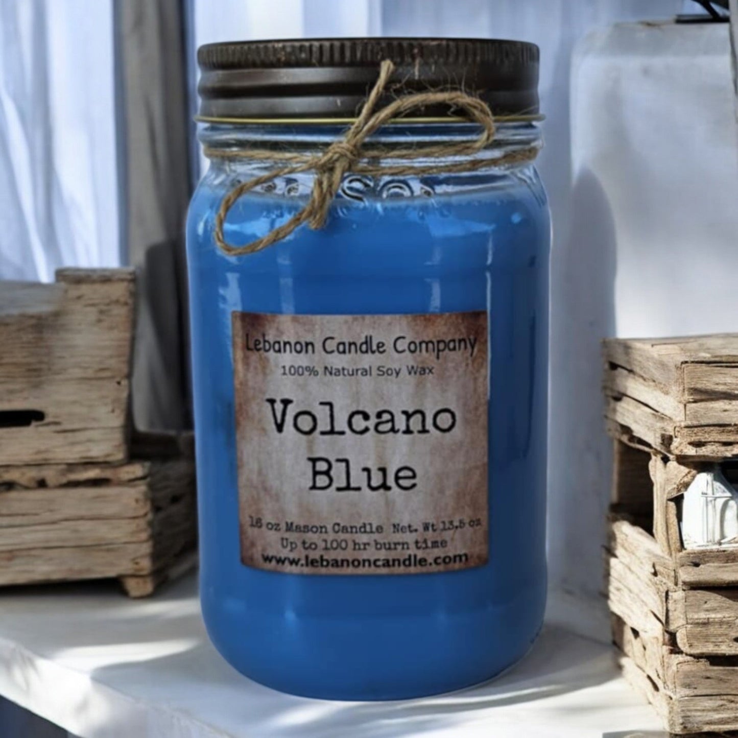 Volcano Blue Candle - - Candles & Melts