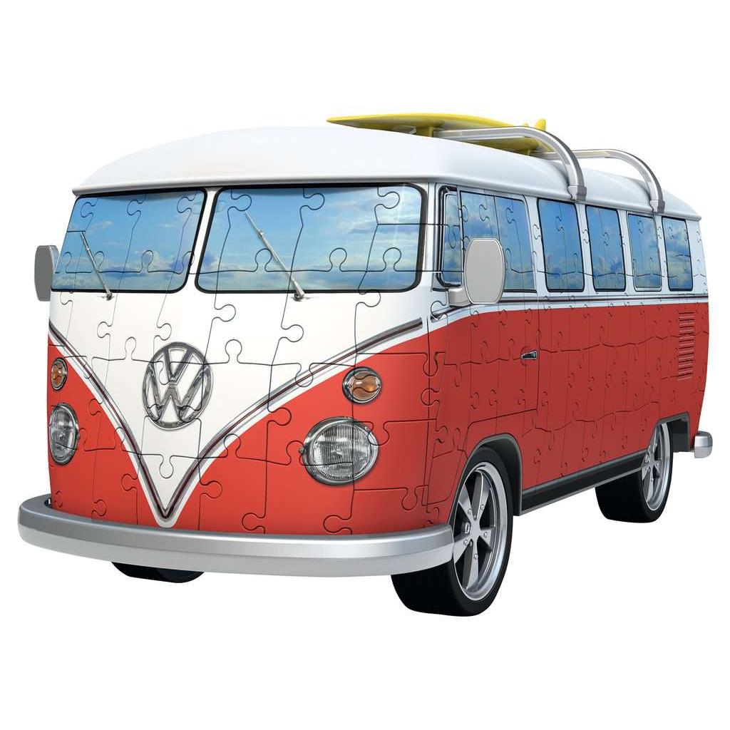 Volkswagen T1 Bus Surfer 187 Piece 3D Jigsaw Puzzle Ravensburger - - Jigsaw Puzzle
