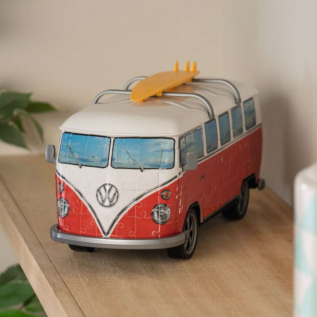 Volkswagen T1 Bus Surfer 187 Piece 3D Jigsaw Puzzle Ravensburger - - Jigsaw Puzzle