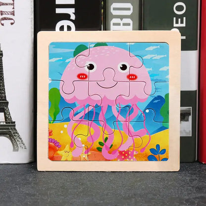 Kids Wooden 3D Puzzle - Kia Day Design