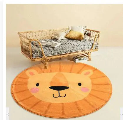 Lion Round Rugs - Kia Day Design