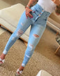 High Waist Ripped Jeans - Kia Day Design