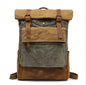 Vintage Canvas Backpack with Classic Design - Kia Day Design