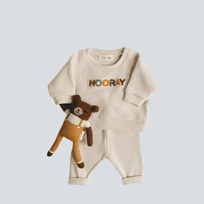 Spring Autumn Baby Clothes Set Ivory 6-12M 73