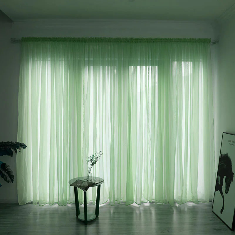 Solid Color Gauze Curtains - Kia Day Design
