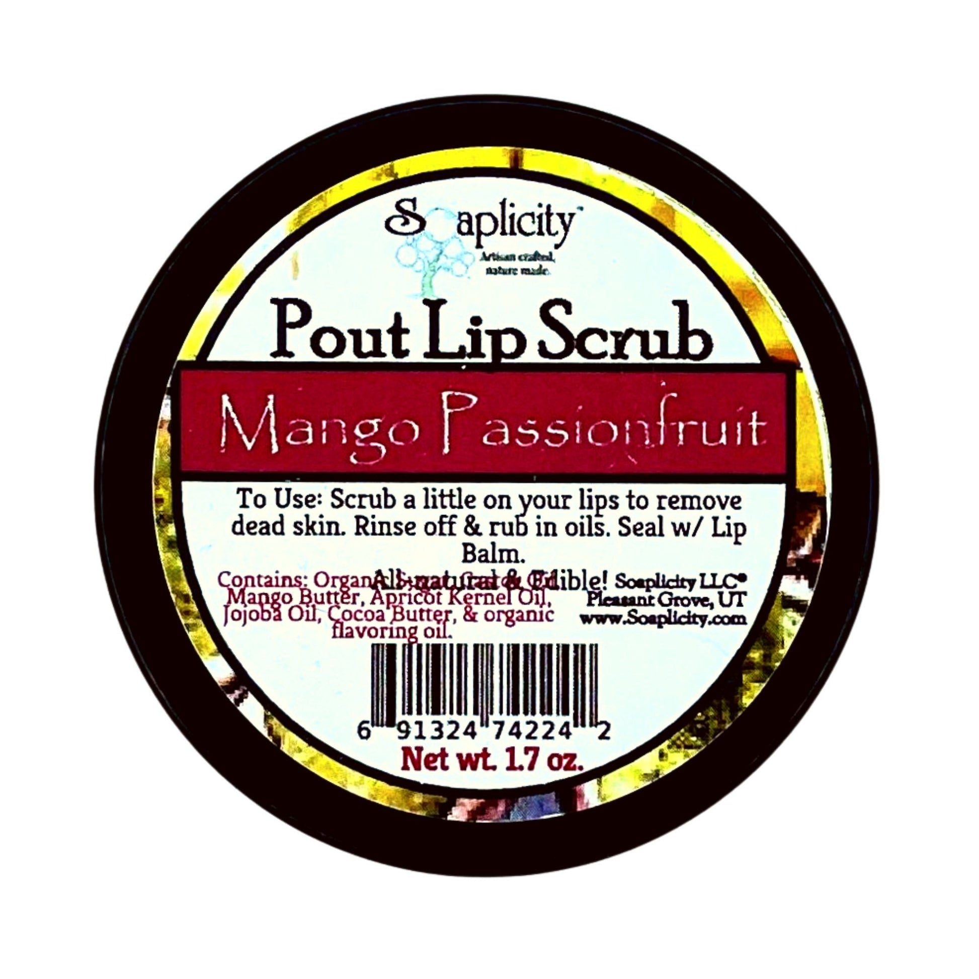 Mango Passionfruit Pout Lip Scrub - - Lip Scrubs