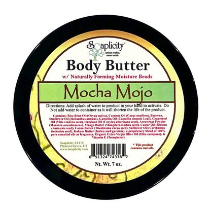 Mocha Mojo Body Butter with Natural Caffeine - - Body Butter