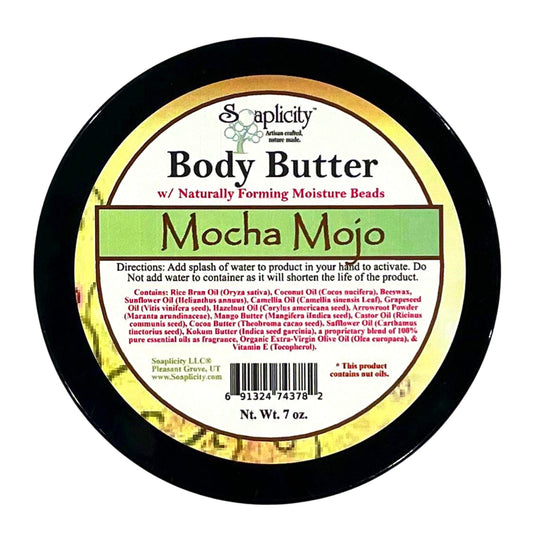 Mocha Mojo Body Butter with Natural Caffeine - - Body Butter