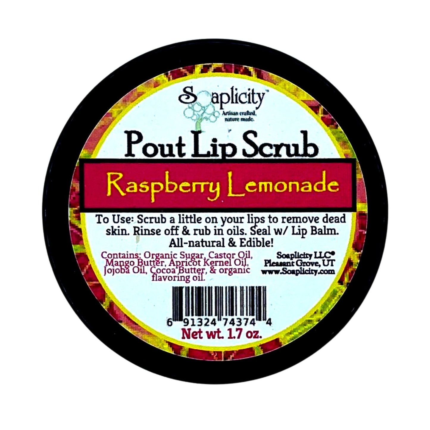 Raspberry Lemonade Pout Lip Scrub - Seasonal - - Lip Balms