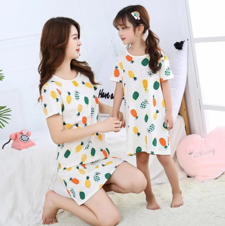 Summer Girls Nightgown Pajamas - Kia Day Design