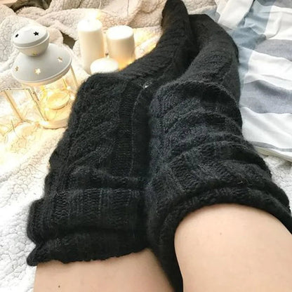 Winter Knitted Knee Socks - Kia Day Design