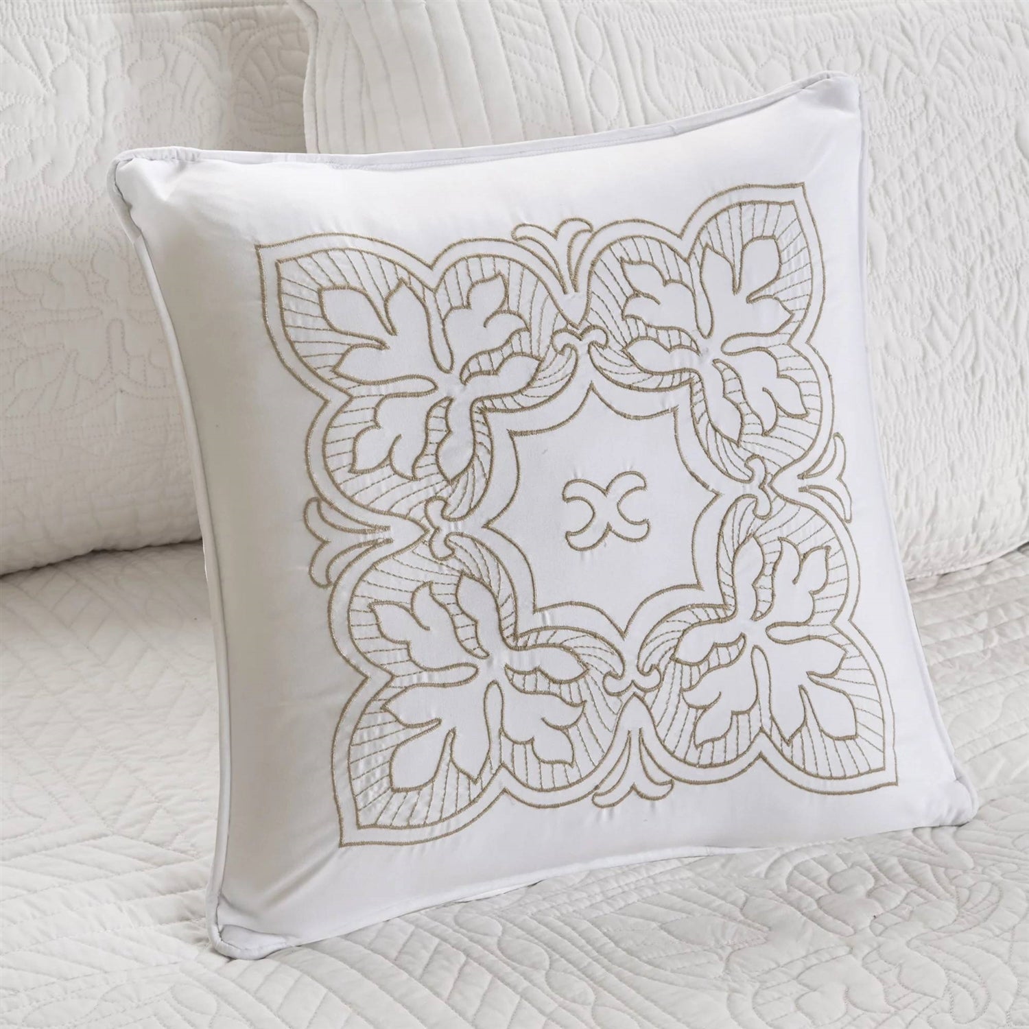 6-Piece Farmhouse White Daybed Cover Bedding Set with Scalloped Edges- HomePacific- {{Product type}}