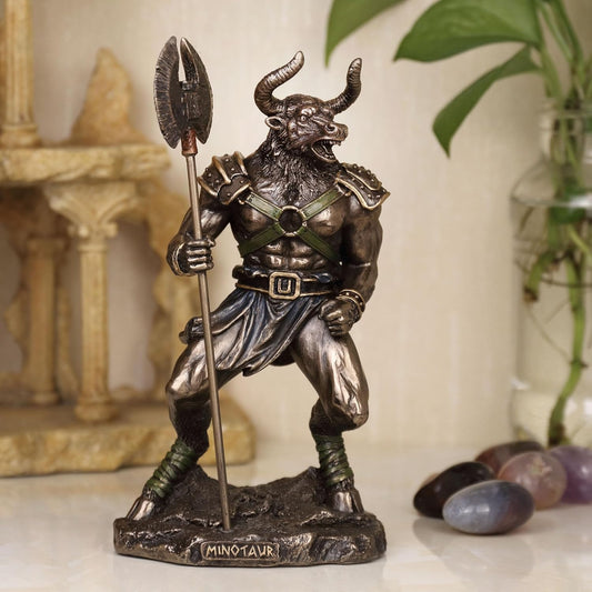 Minotaur, the Greek Labyrinth Beast Figurine - - Fairy Figurines