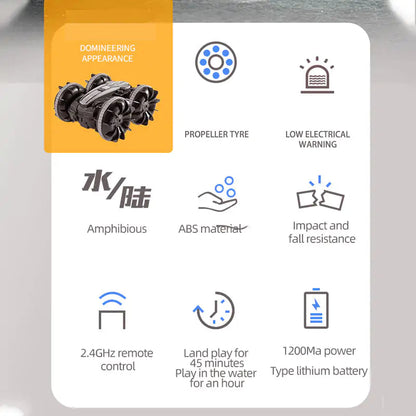 Amphibious Stunt Car Toy Kia Day Design