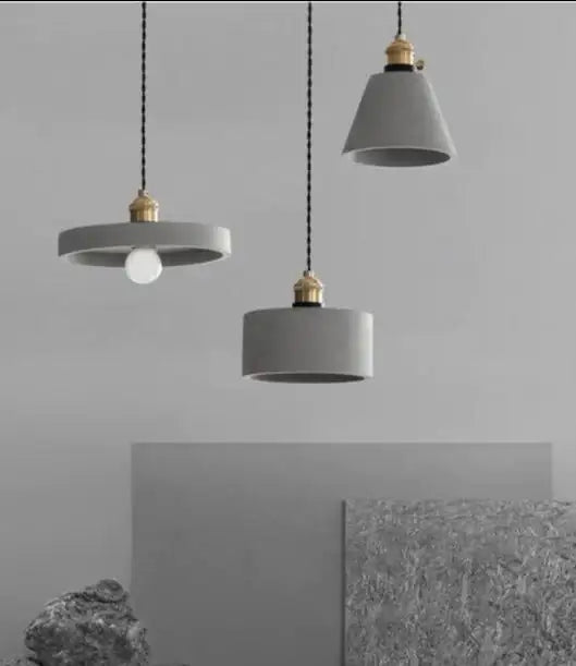 Vintage Style Cemented Pendant Light