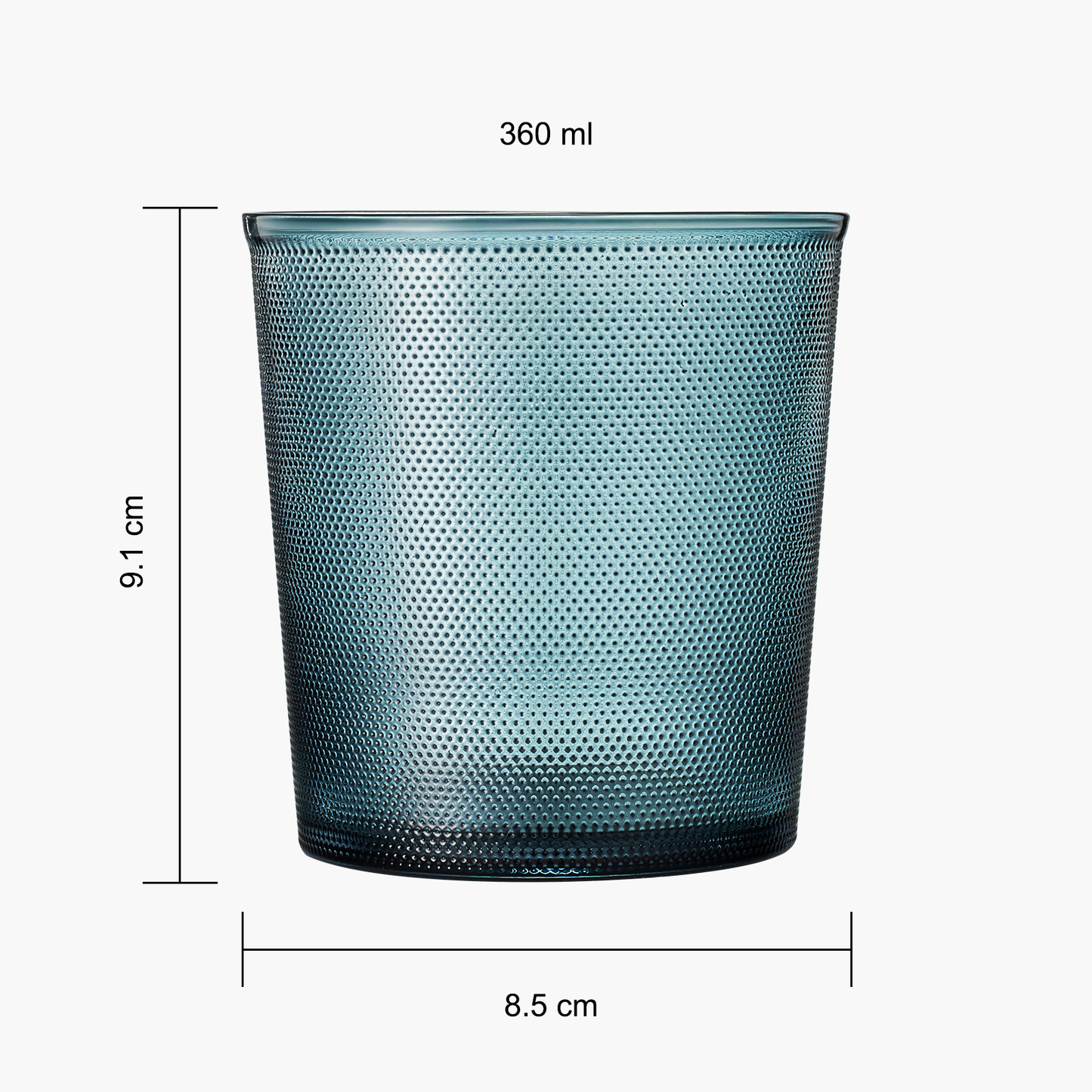 Tonal Lowball Tumbler Glassware, Set of 4 - - Lowball