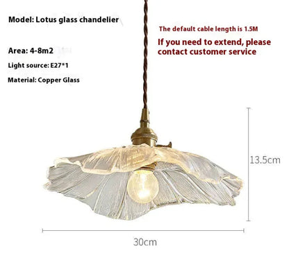 Elegant Glass Ceiling Light - Kia Day Design