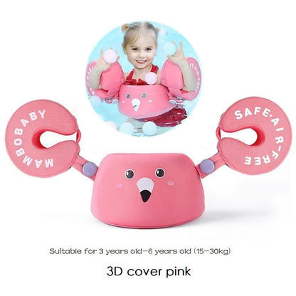 Non Inflatable Baby Float 3D Arm Pink