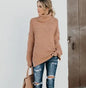 Women's Chunky Knit High Neck Sweater