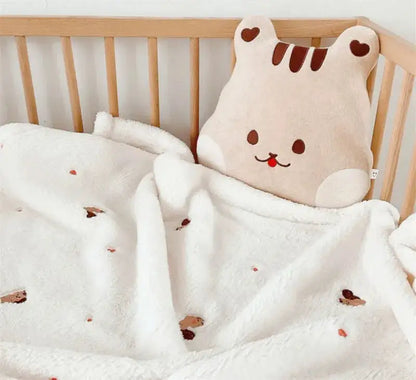 Soft Flannel Baby Blanket for Newborns Squirrel 125 x 90CM