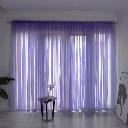 Solid Color Gauze Curtains - Kia Day Design
