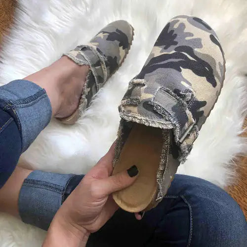 Women's Flat Heel Round Toe Loafers - Kia Day Design