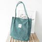 Corduroy Canvas Tote Bag - Kia Day Design