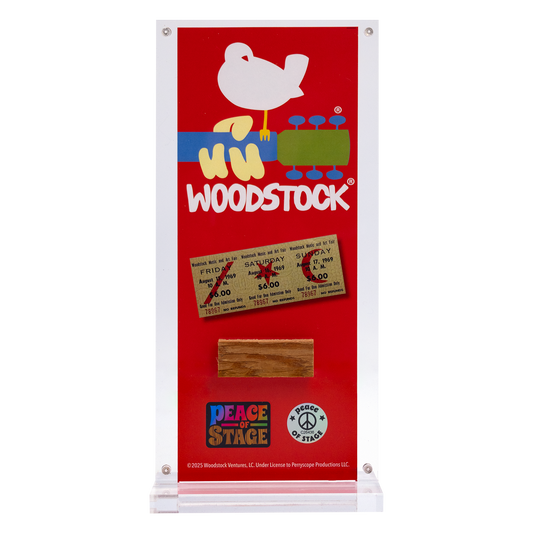 Woodstock Logo Peace of Stage - Acrylic Frame - -