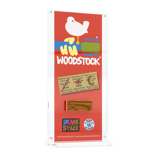 Woodstock Logo Peace of Stage - Acrylic Frame - -