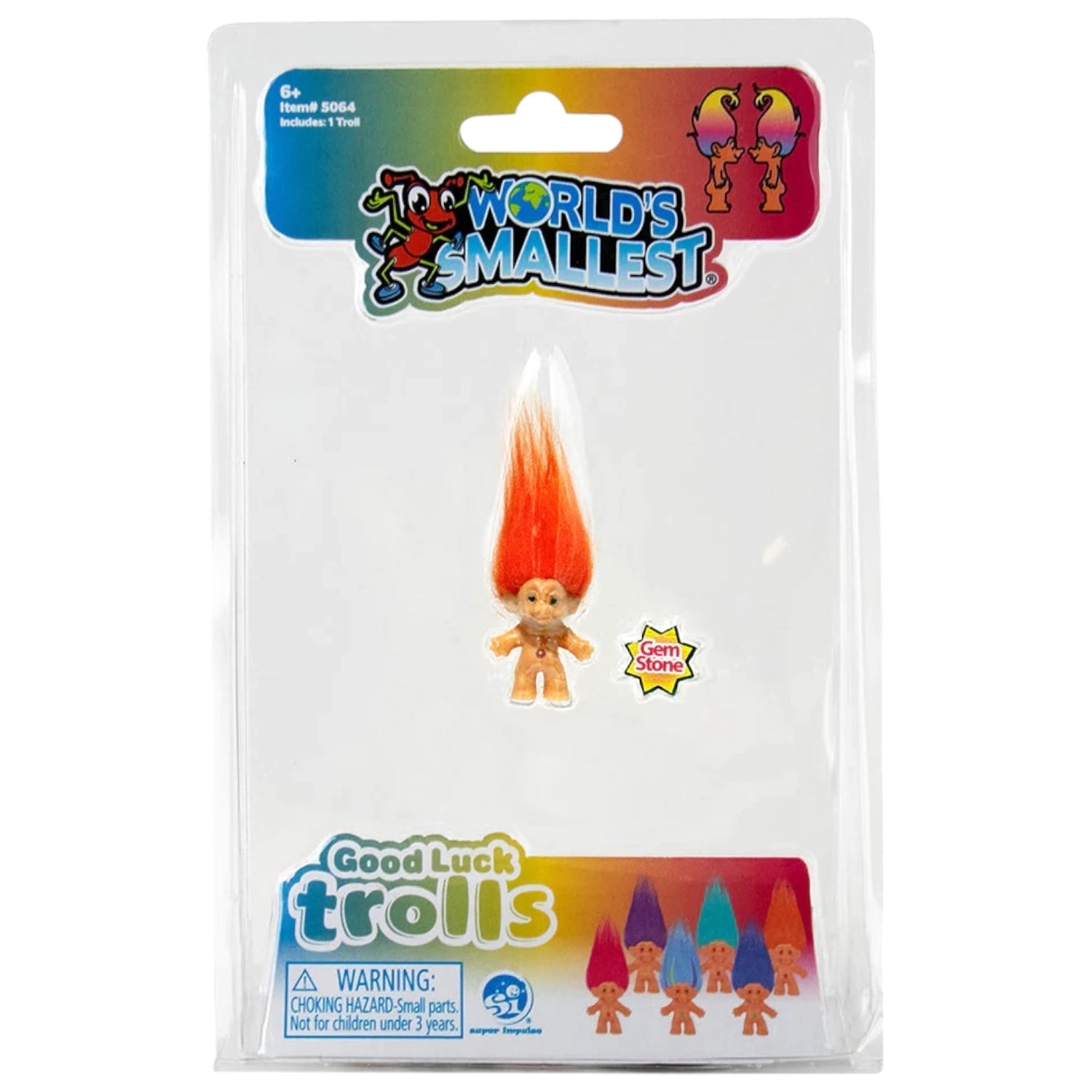 World's Smallest Good Luck Troll- Rust & Cinder- {{Product type}}