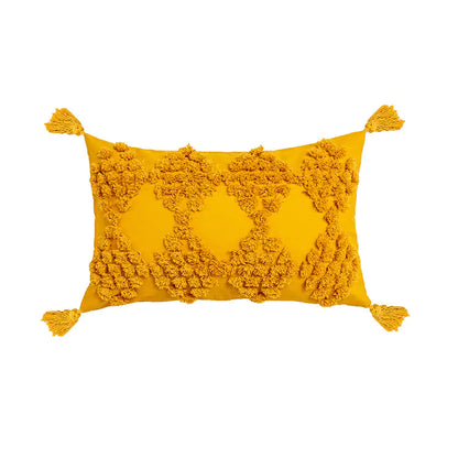 Nordic Style Colorful Rhombus Pattern Pillow Cover - Turmeric Dots 30X50 30x50cm - pillow cover
