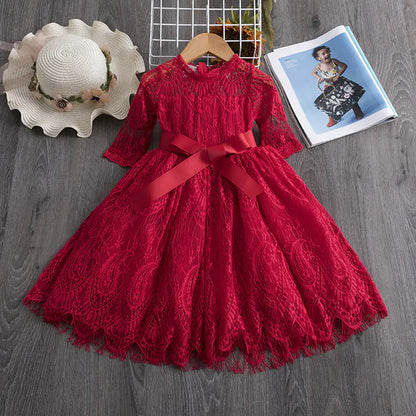 Embroidered Mesh Tulle Tutu Dress for Children - Kia Day Design