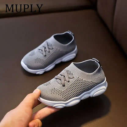 Sneakers Childrens Shoes For Girls and Baby Boys Sport Casual Shoes Gray