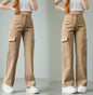 Retro Y2K Tech wear Cargo Pants beige