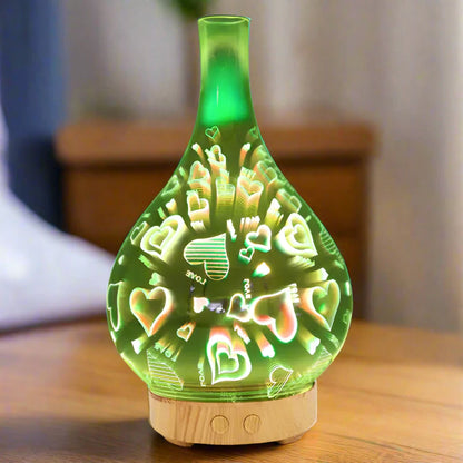 LED Light Humidifier Heart-Light Wood UK